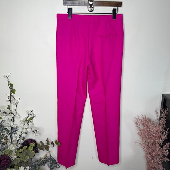 ISABEL MARANT High Rise Wool Trouser Pants Hot Pink Magenta Sz 38 {D28} - Picture 4 of 6